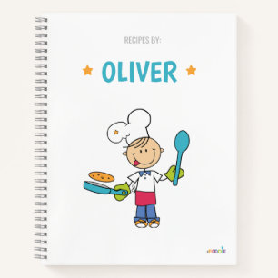 Kochbuch für personalisierte Kinder Notizbuch
