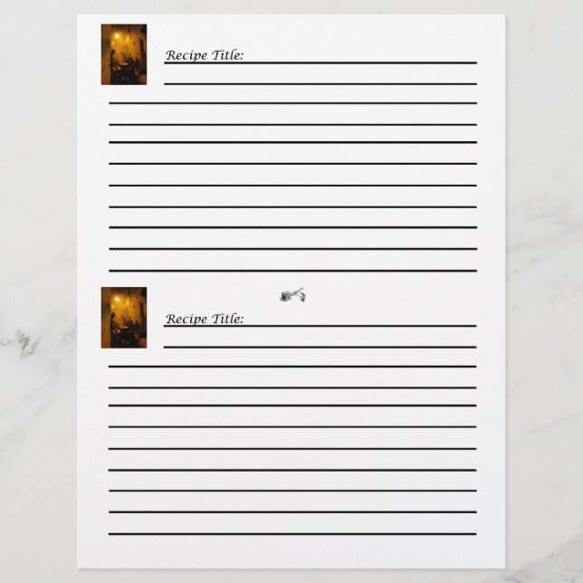 Kochbuch-Rezeptionskarten der alten Welt Flyer (Vorne)