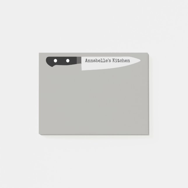 Köche Carving Knife personalisieren Post-it Klebezettel (Vorderseite)