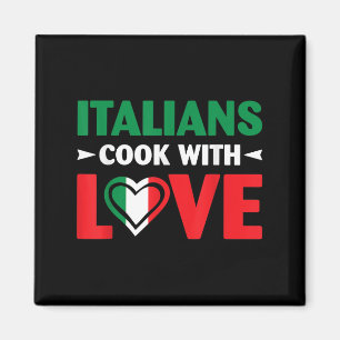 Koche mit Liebe Italienischer Koch Lustige Sprüche Magnet