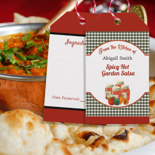 Kochecke Salsa Geschenk Tag Geschenkanhänger