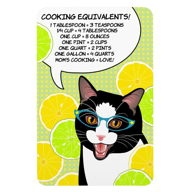 Kochen Äquivalent Küchen Cat Helper Magnet (Vertikal)