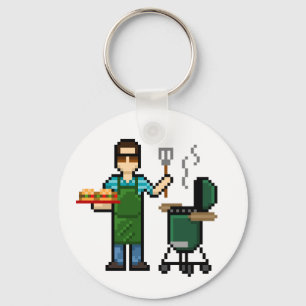 Kochen auf dem BGE Grill Schlüsselanhänger