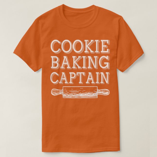 Kochen Backkapitän Cooking Funny T-Shirt (Design vorne)