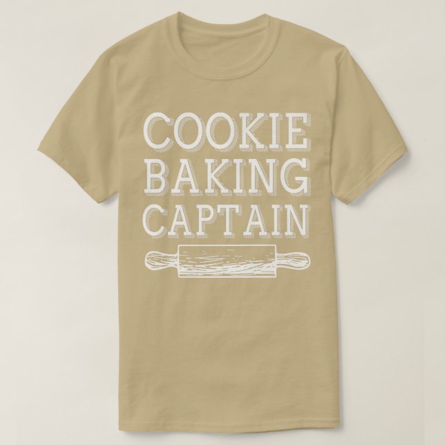 Kochen Backkapitän kochen Funny T-Shirt (Design vorne)