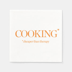 Kochen billiger als Therapie Serviette
