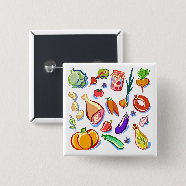 Kochen Button (Vorne & Hinten)