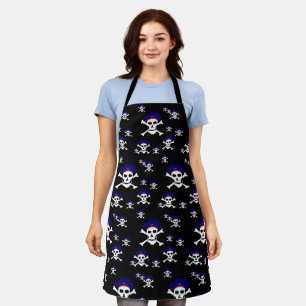 Kochen Captain Jack & Pirates Flag Köche Küche Schürze