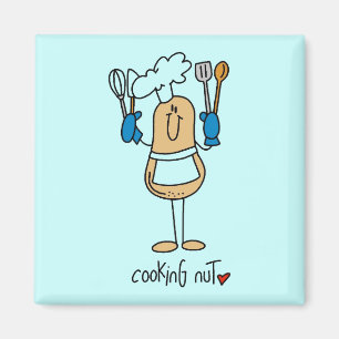 Kochen der Nuss-T-Shirts und der Geschenke Magnet