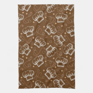 Kochen des Musters mit Kochshut Handtuch