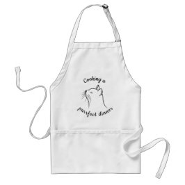 Kochen einer falschen Katze Schürze