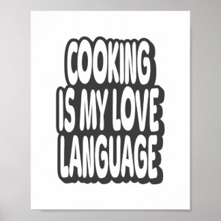 Kochen ist meine Liebe Vintager Kostenvoranschlag Poster