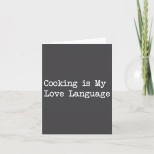 Kochen ist meine Liebessprache Lustige Zitate Karte