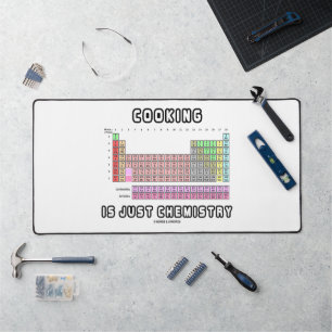 Kochen ist nur Chemie regelmäßig Spaß Schreibtischunterlage