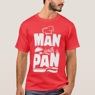 Kochen Koch Vater Küche Koch Mann mit Pan T-Shirt
