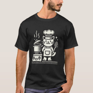 Kochen Kulinarische Künste Essen Koch Katze T-Shirt
