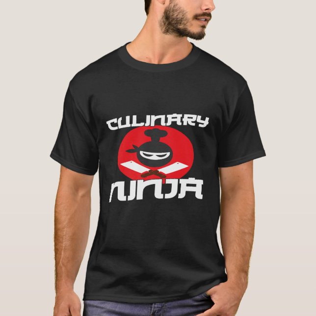 Kochen kulinarischer Ninja für Köche und Koch T-Shirt (Vorderseite)