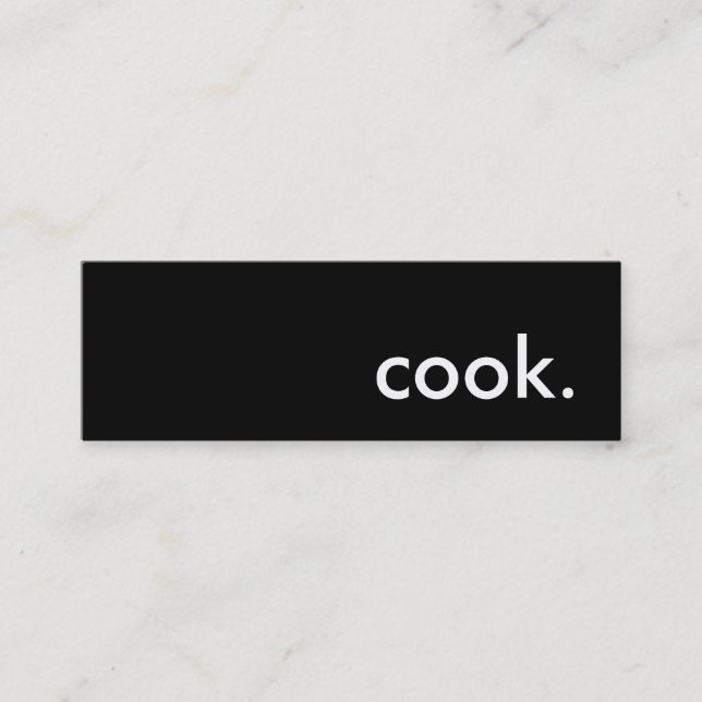 kochen. mini visitenkarte (Vorderseite)