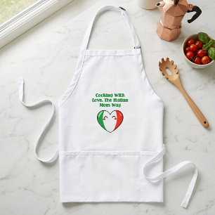 Kochen mit Liebe auf italienische Mama-Art Rezept Schürze