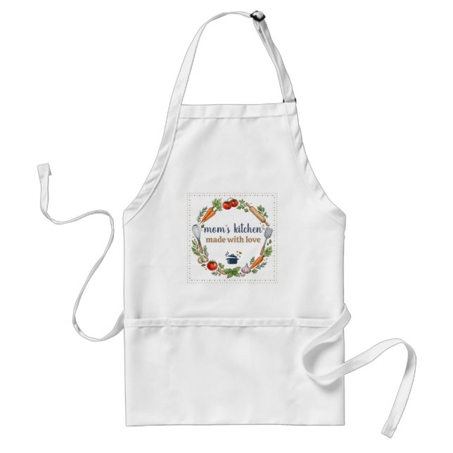 Kochen mit Liebe Geschenk für Mama Süßes Gemüse Schürze (Vorne)