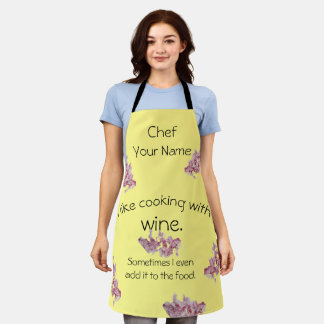Kochen mit Wein Schürze