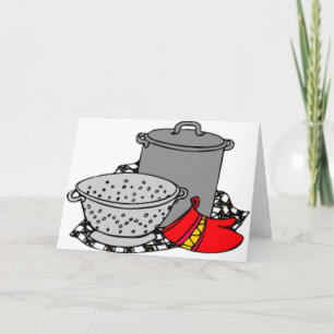 Kochen Pot & Strainer Karte