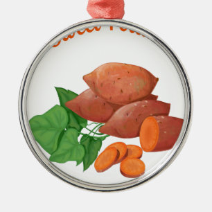 Kochen Sie einen Süßkartoffel-Tag - Ornament Aus Metall