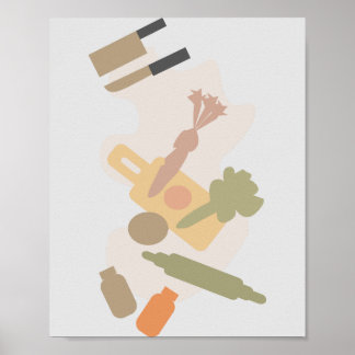 Kochen und Kitchen Theme Poster