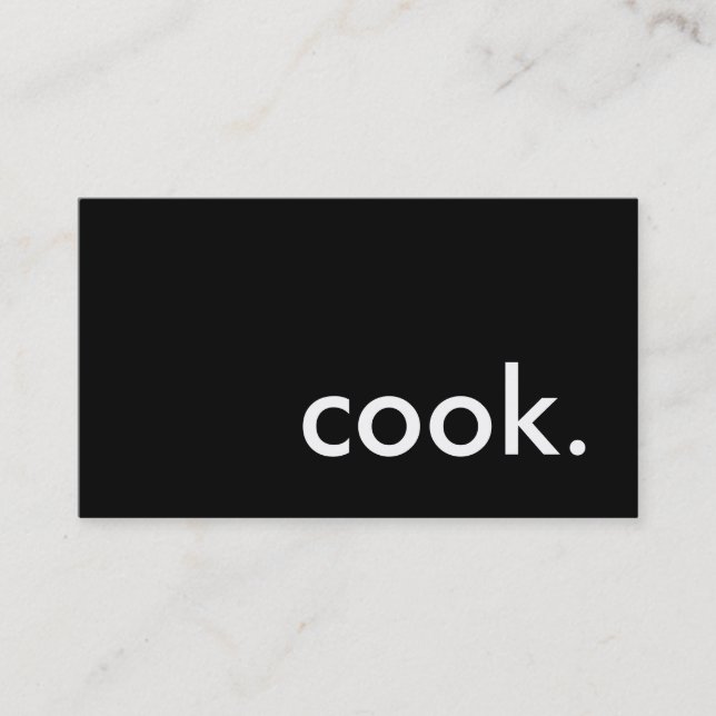  kochen. visitenkarte (Vorderseite)