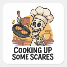 Kochen von einigen Scares Stickern