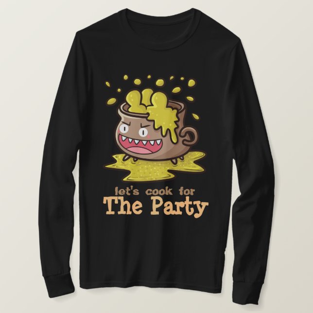 Kochen wir für den Party-T - Shirt (Design vorne)