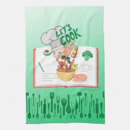 Kochen wir Kinder Geschirrtuch