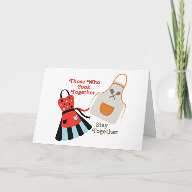 Kochen zusammen karte (Vorderseite)