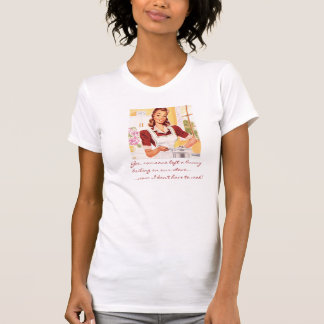 Kochende Häschenfünfziger jahre Hausfrau T-Shirt