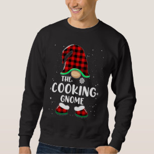 Kochender Gnom Buffalo Plaid passende Familienweih Sweatshirt