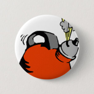Kochender Teekessel Button
