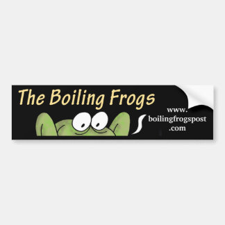 Kochendes Frosch-Posten © hinteres Fenster Autoaufkleber