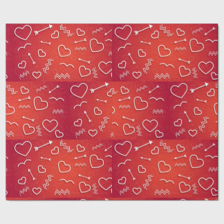 Köchers Liebe: abstrakt geometrisches Liebesmuster Geschenkpapier