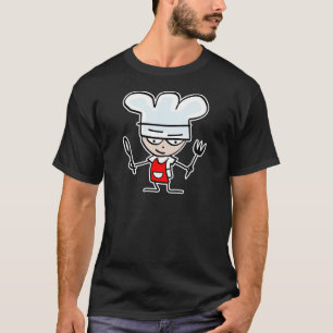 Kochgeschenke mit lustigem Cartoon - Humorvolles D T-Shirt