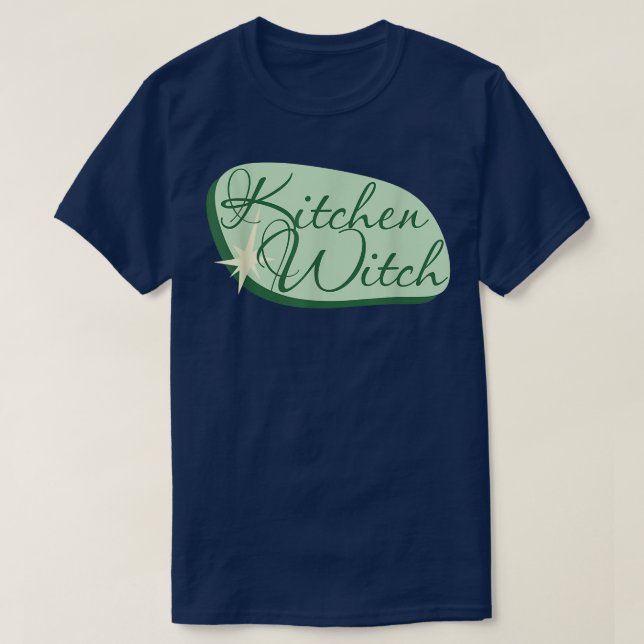 Kochhexe mit Retro T-Shirt (Design vorne)