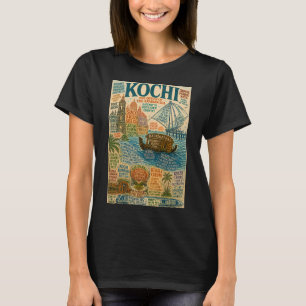 Kochi Kerala Fort Kochi Chinesische Fischernetze u T-Shirt