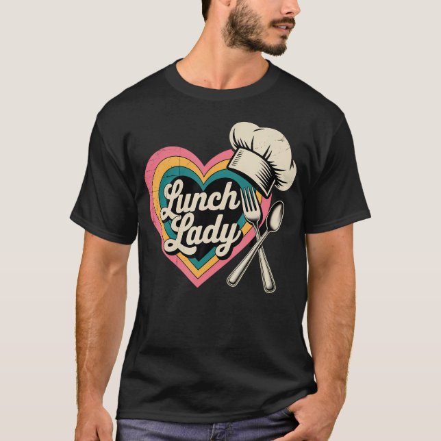 Köchin in der Schulkantine T-Shirt (Vorderseite)