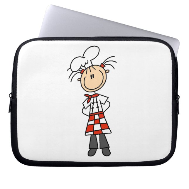 Köchin Laptopschutzhülle (Vorderseite)
