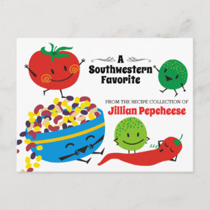 Kochkarte für mexikanische Kochsalzlösung Postkarte