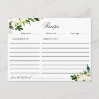 Kochkarte für Weißblumenfresken