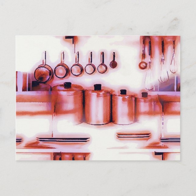 Kochkarte Postkarte (Vorderseite)