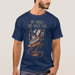 Kochkunst Kochküche Koch kochen Messer Essen T-Shirt