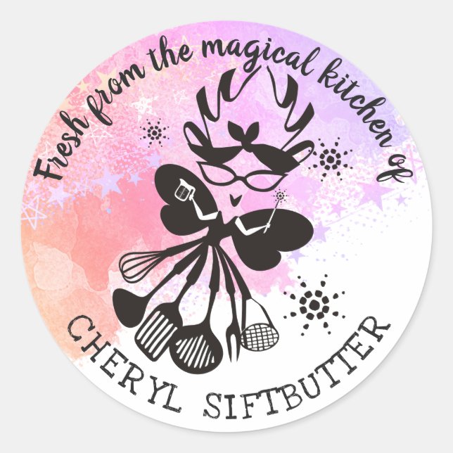 Kochmärchen aus der Küche des Aufklebers Runder Aufkleber (Vorderseite)