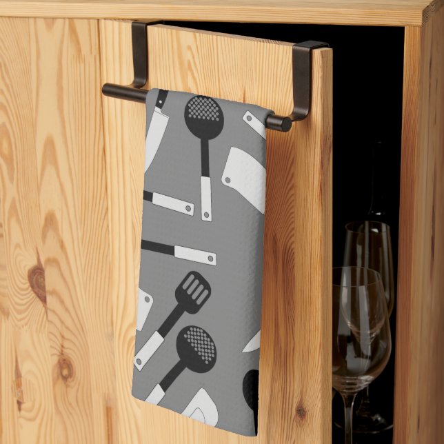 Kochmuster Geschirrtuch (Drittel gefaltet)