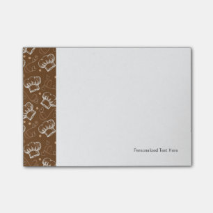 Kochmuster mit Koch Post-it Klebezettel